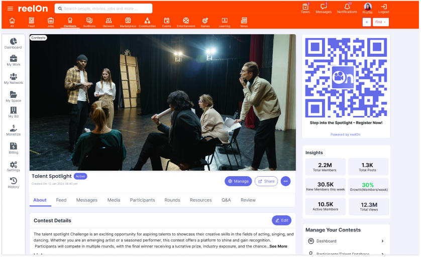 Talent Profiles & Career Showcases
